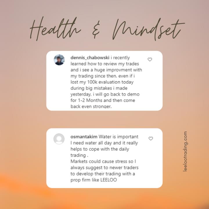 Trader health tips