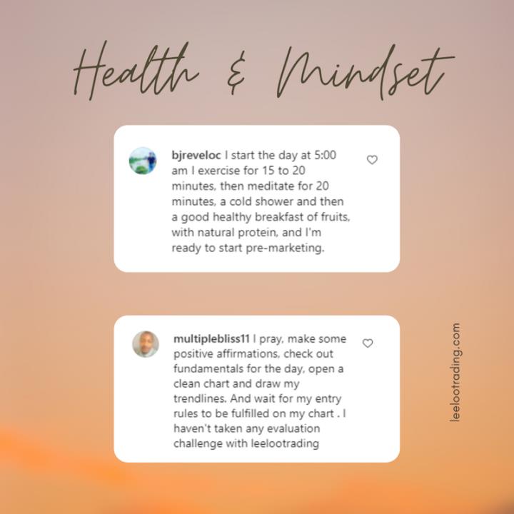 Trader health tips