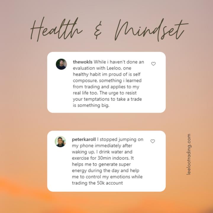 Trader health tips